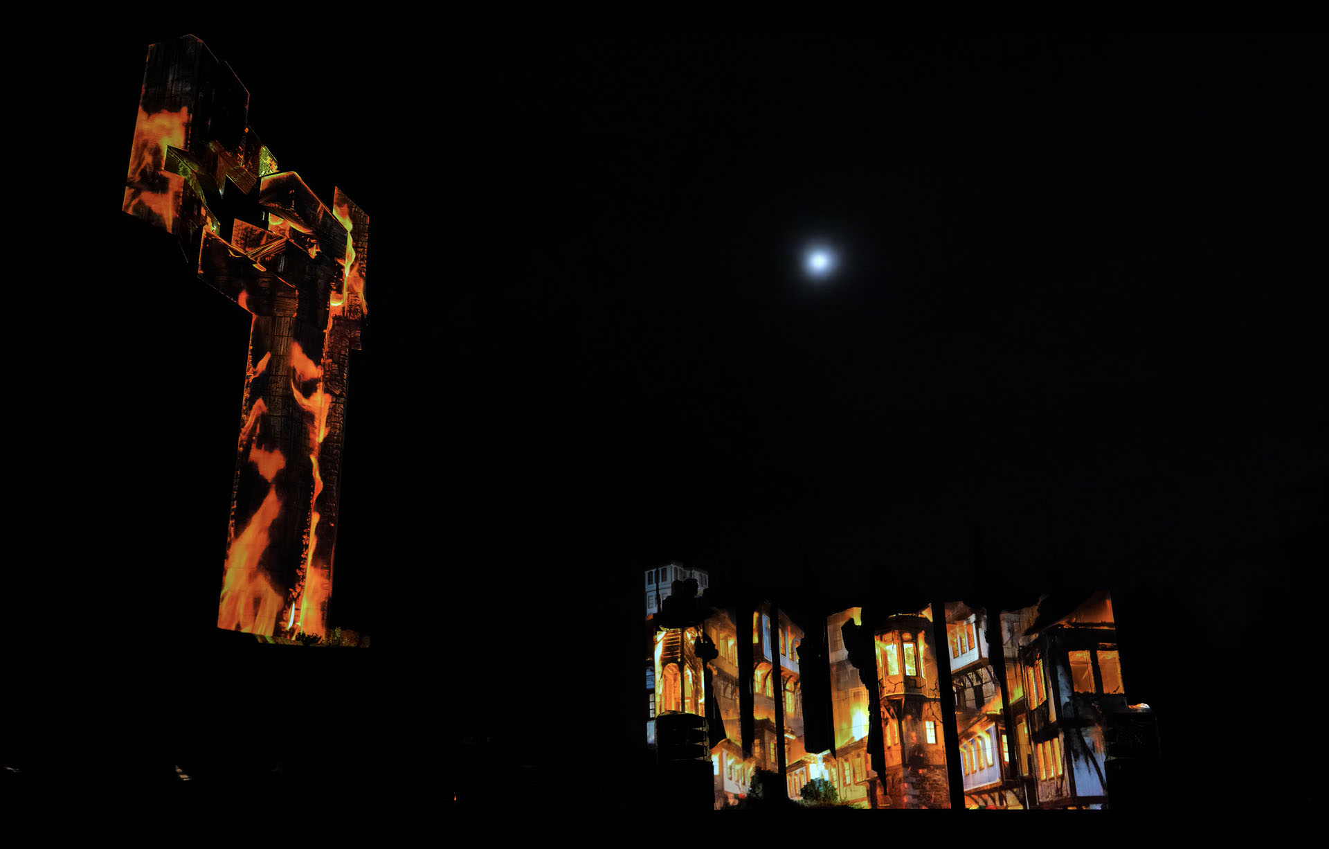 Finished projection mapping show at Stara Zagora